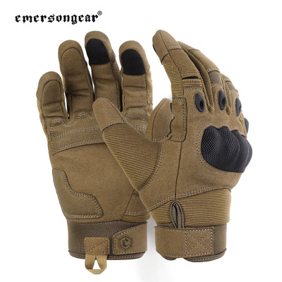 爱默生战术手套全指硬壳防护登山防寒手套摩托车骑行触屏减震手套