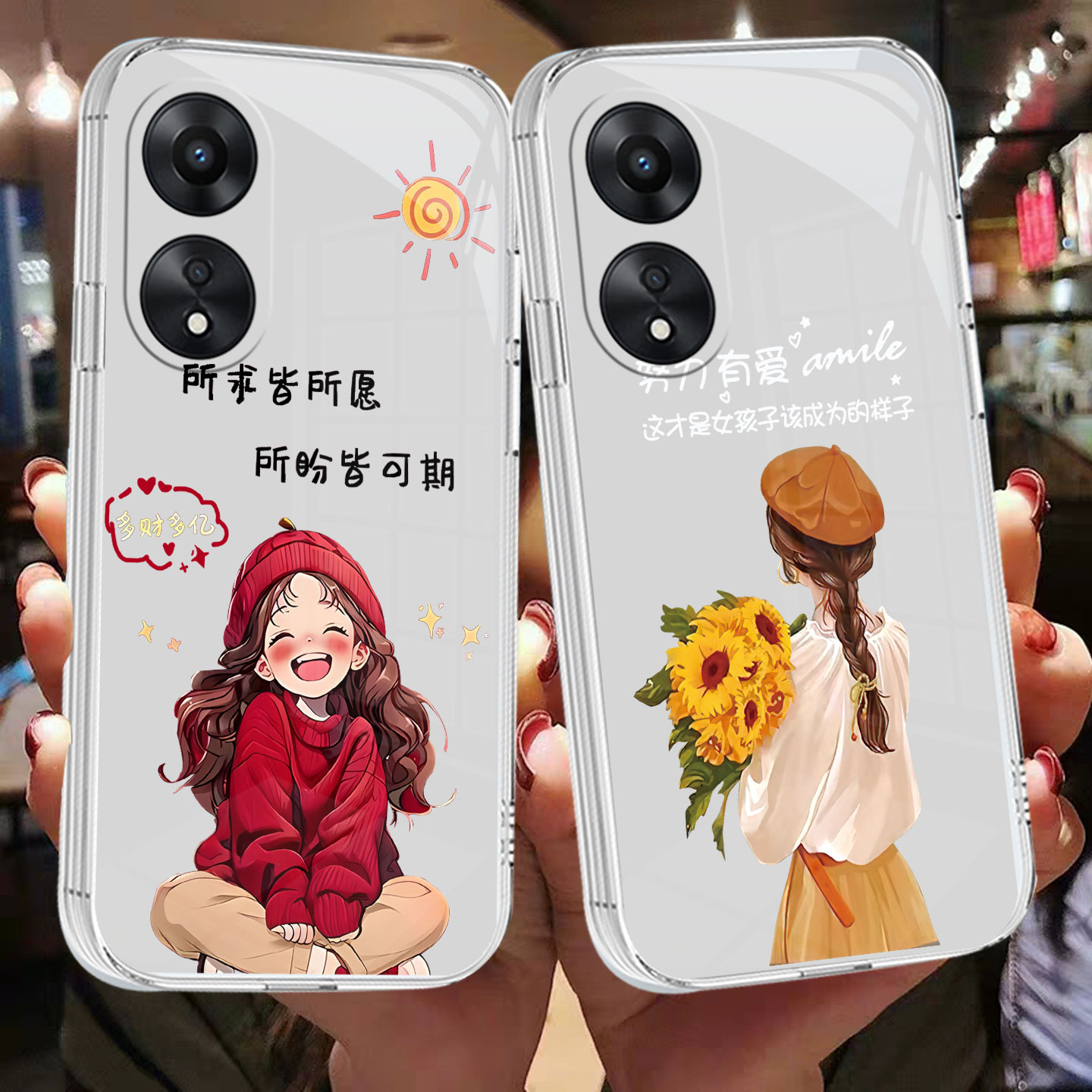 适用于oppoA1活力版手机壳PHJ110新款tpu硅胶磨砂女款情侣可爱网红简约卡通软壳保护套时尚ins风挂绳创意个性