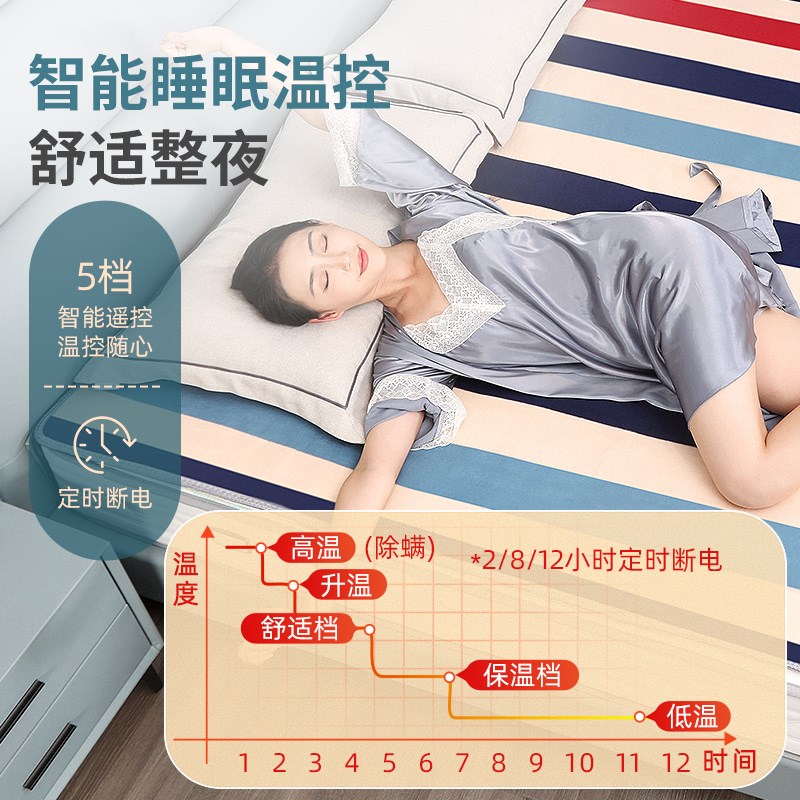 电热毯单双人双控智能调温家用安全学生宿舍电褥子