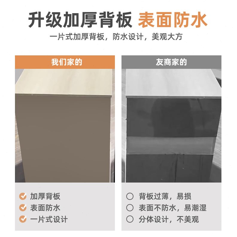 文件柜办公室带锁小柜子移动收纳柜抽屉式带轮桌下储物柜矮柜边柜