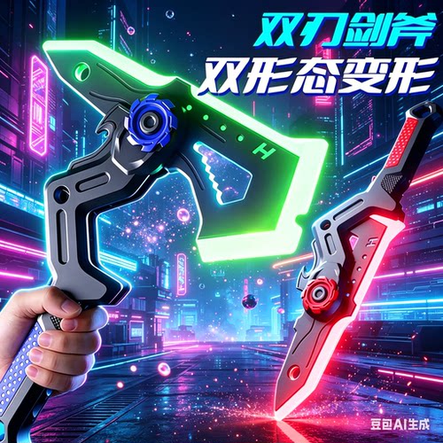新款雷霆战斧二合一儿童变形玩具