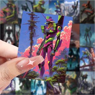 126张初号机EVA机甲贴纸酷炫帅气创意笔记本桌面手机手账装 饰贴画