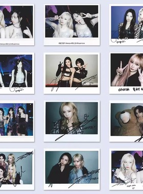 128张aespa拍立得贴纸高颜值金玟庭宁艺卓柳智敏吉赛尔创意周边