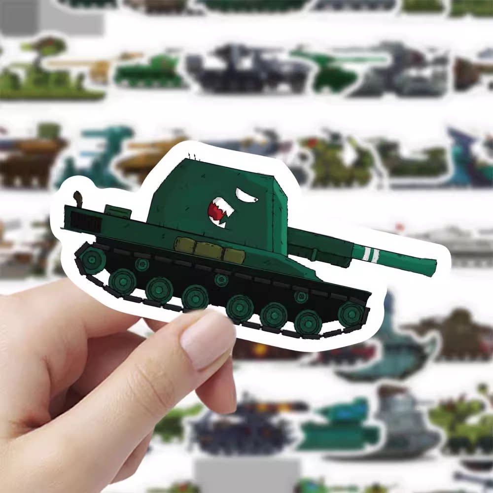 1200张战斗机坦克贴纸儿童卡通动画男孩军迷装饰玩具水杯防水贴画