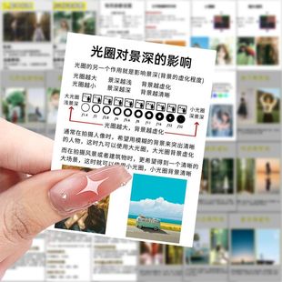 126张摄影知识贴纸ins风摄影师学生学习个性创意高级感贴画