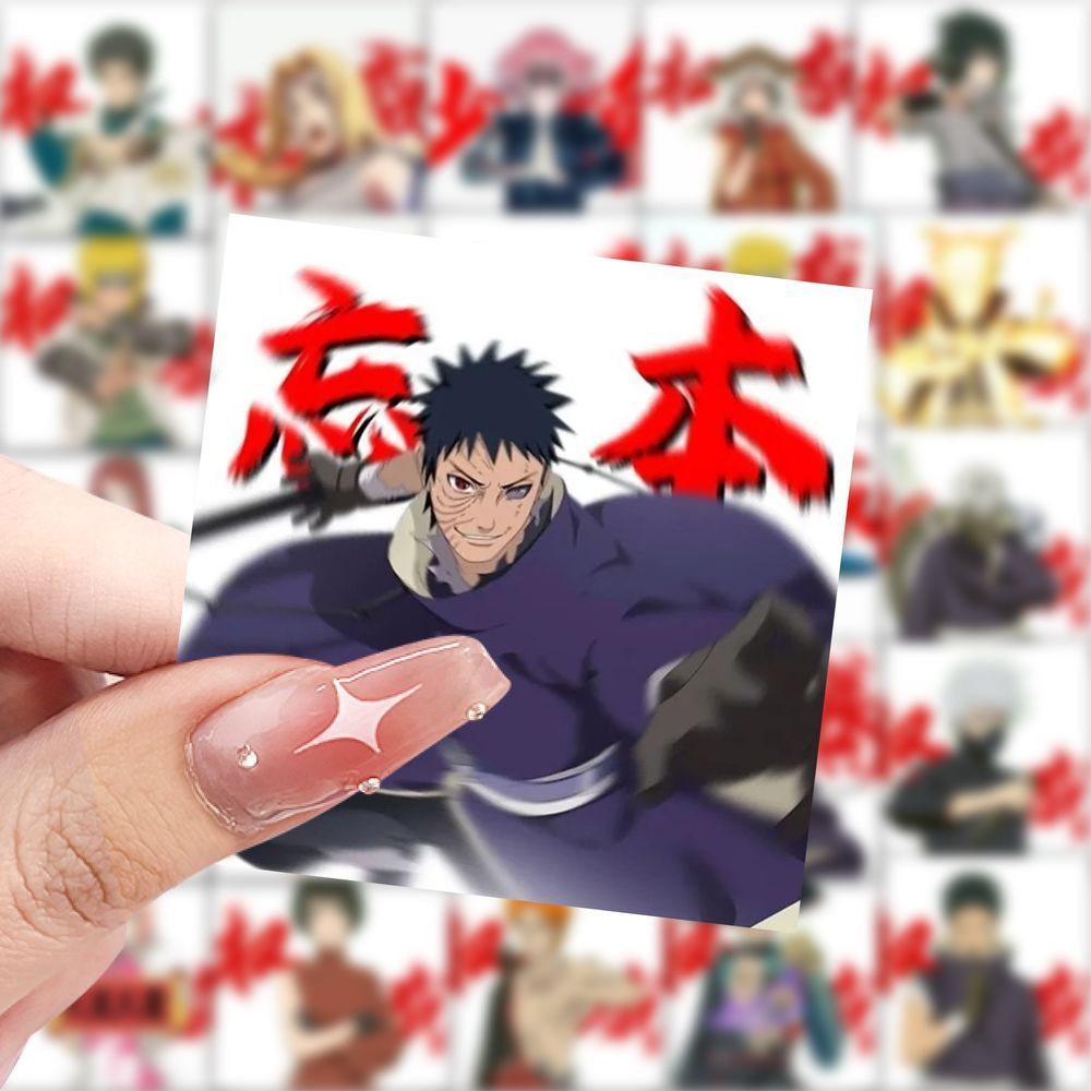 189张新款火影忍者文字头像贴纸权威动漫创意装饰贴画手机diy贴纸
