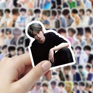 206贴张真源贴纸时代少年团高颜值明星周边diy装 饰手机壳防水贴画