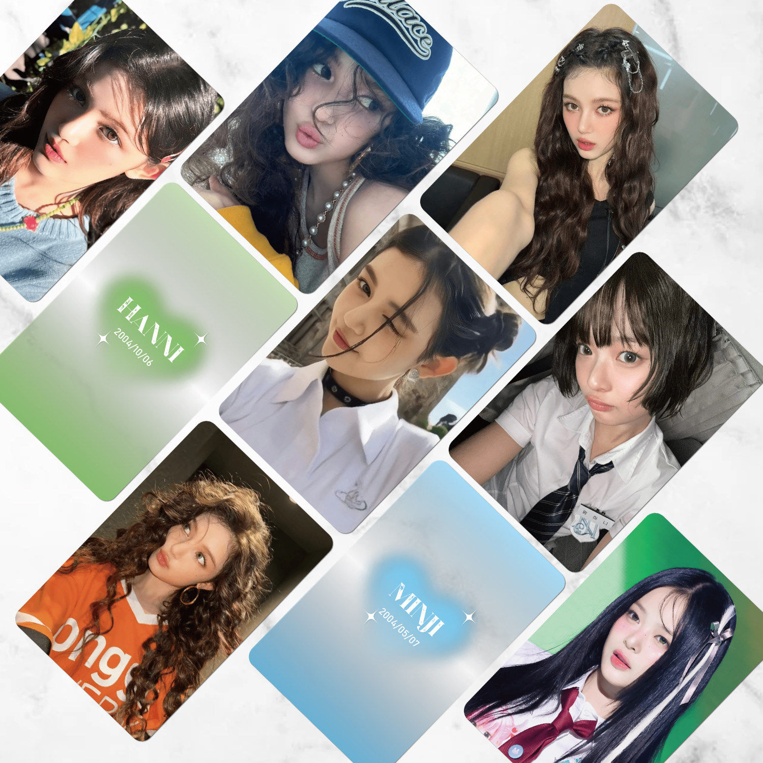 55张Newjeans镭射小卡丹尼尔姜海粼李慧仁女团成员周边高清明信片