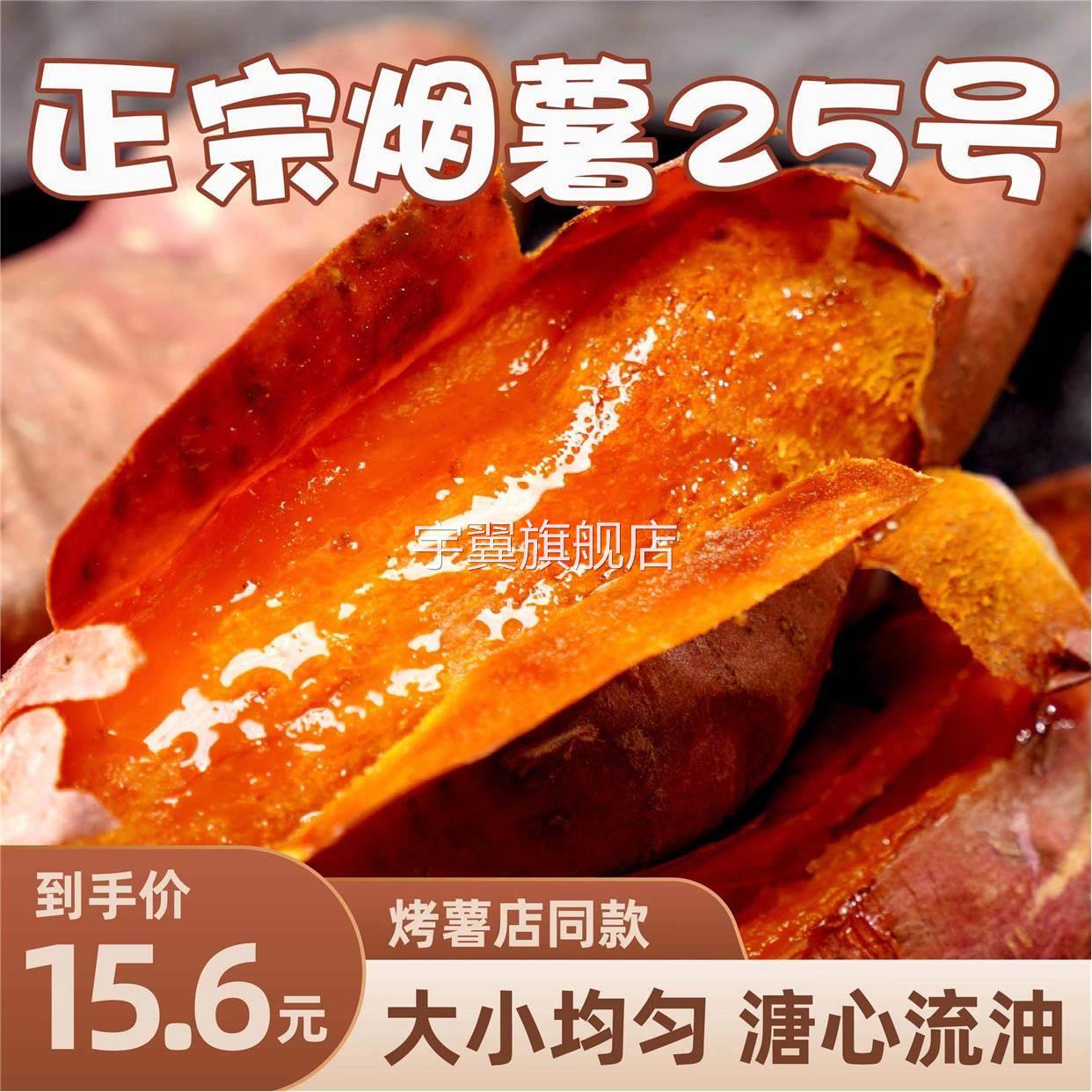 山东烟薯25号糖心流油正宗烤薯店地瓜新鲜农家自种5蜜薯沙地番薯