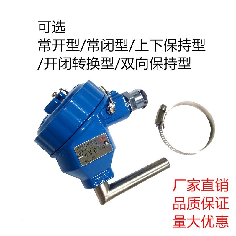 防爆型磁翻板液位计捆绑式磁性限位报警感应开关干簧管热电偶头型