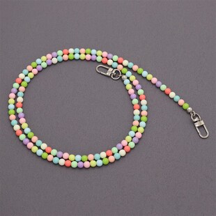 仿珍珠包链包包配件糖果实色亚克力珠子链条手提斜挎包带儿童包链