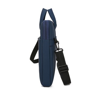 简约手提电脑包男女商务通勤公文包单肩斜挎防泼水皮膜定 制