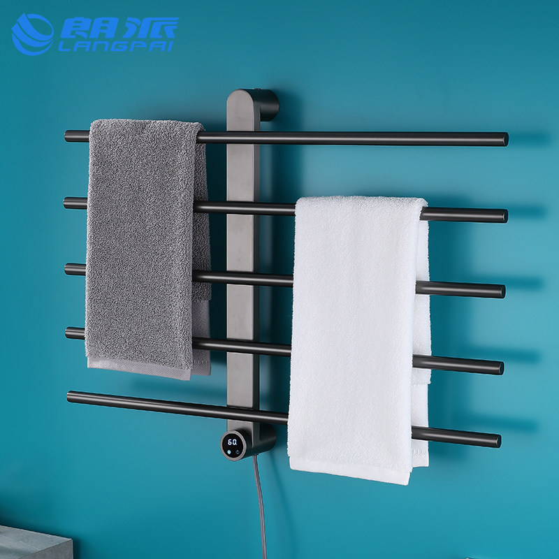枪灰色智能电热毛巾架卫生间烘干加热浴巾架浴室恒温置物架毛巾杆,家装主材,智能毛巾架/浴巾架,淘宝优惠券,粉丝福利购,淘宝优惠卷