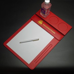 红色A4会议夹皮板夹垫板夹皮质文件账单板夹皮革a4文件夹板商务办