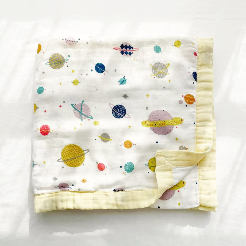 牛年新生儿竹棉纱布包被宝宝超柔软盖毯儿童毛巾被婴儿四季浴巾,婴童用品,毯子,淘宝优惠券,粉丝福利购,淘宝优惠卷