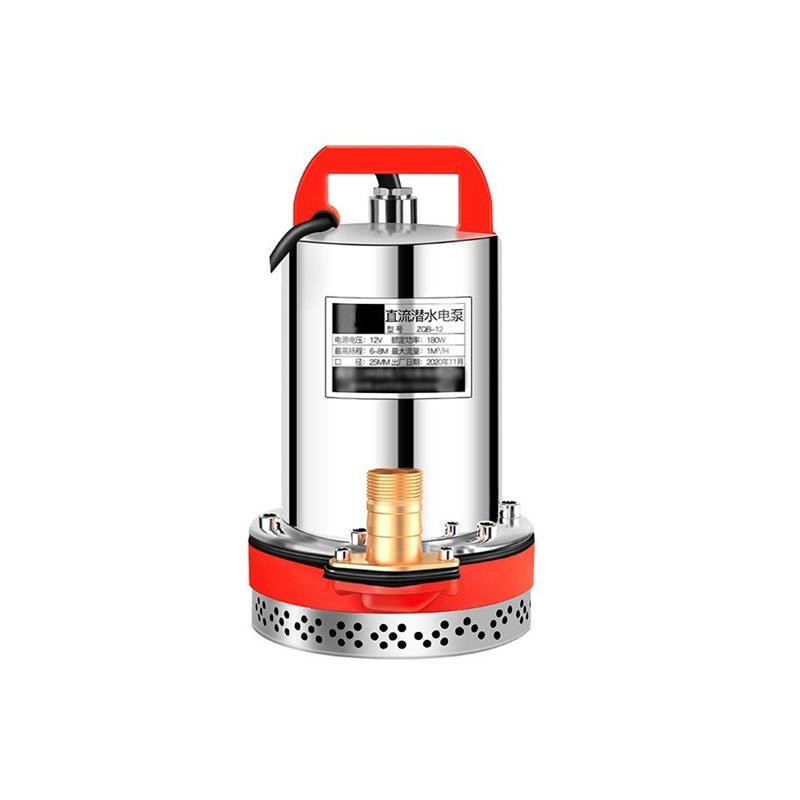 新品直流潜水泵48vm60v农用电瓶抽水机12v24v72伏小型抽水泵电动