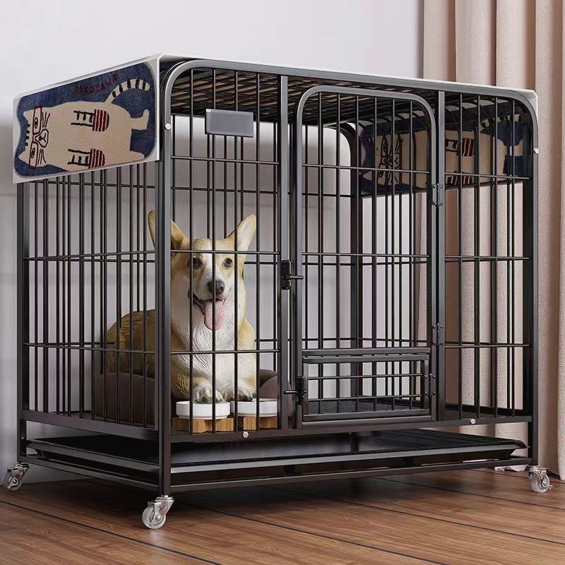 狗笼子方管笼大型犬室内带厕所分C离加粗宠物笼金毛拉布拉多家用