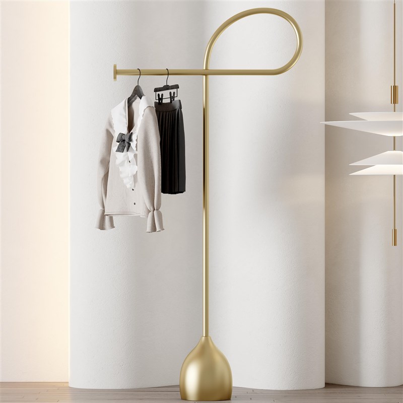 简易落地挂衣架不占地家用衣帽架客厅卧室入户包厢办公室创意衣架