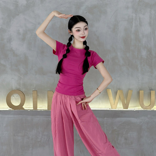 中国舞艺考短袖练功服