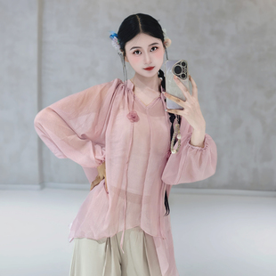 现代舞身韵纱衣形体服女古典舞练功服成人艺考诗艺花朵上衣阔腿裤