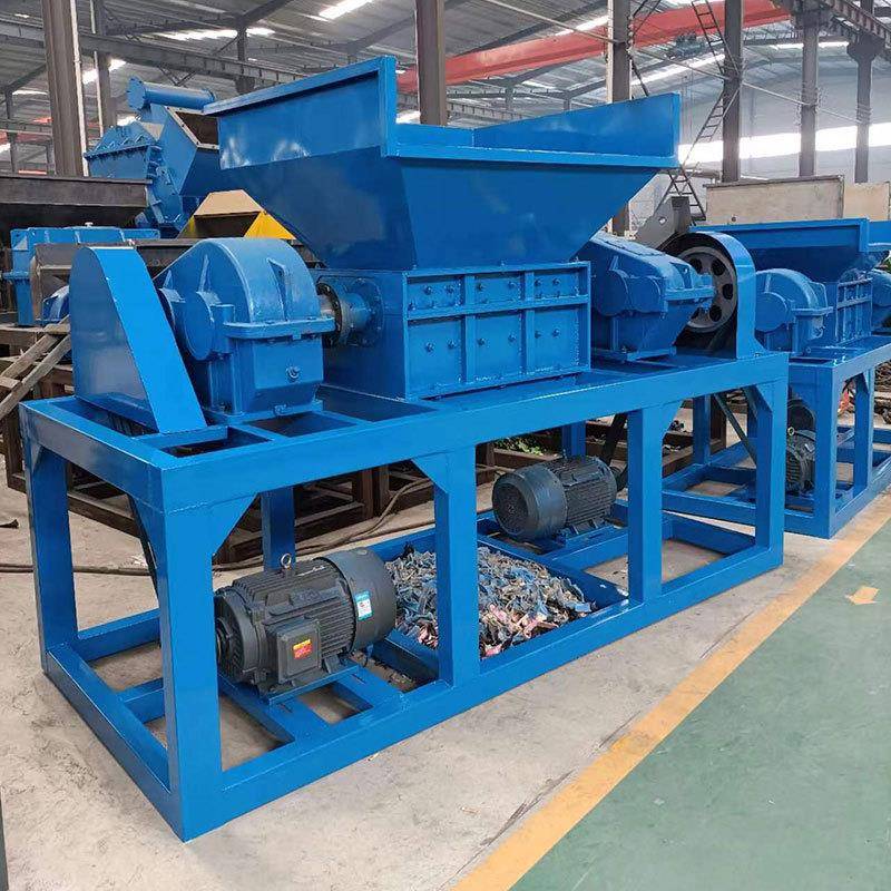 小型双轴撕碎机金属粉碎食物文件木材铝制品破碎机器