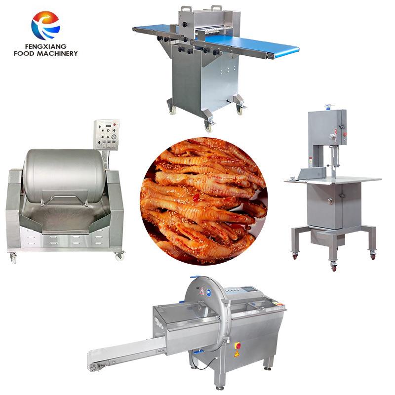 工厂直销304食品级不锈钢鸡爪猪肉切割机商用肉类开条机