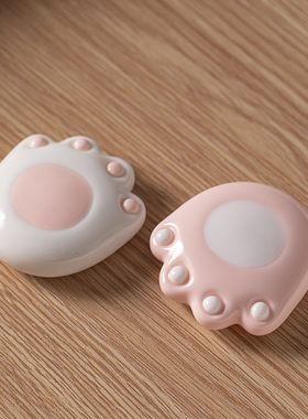 爱猫爪工艺品小茶壶底座盖置书房办公桌桌面现代装饰品