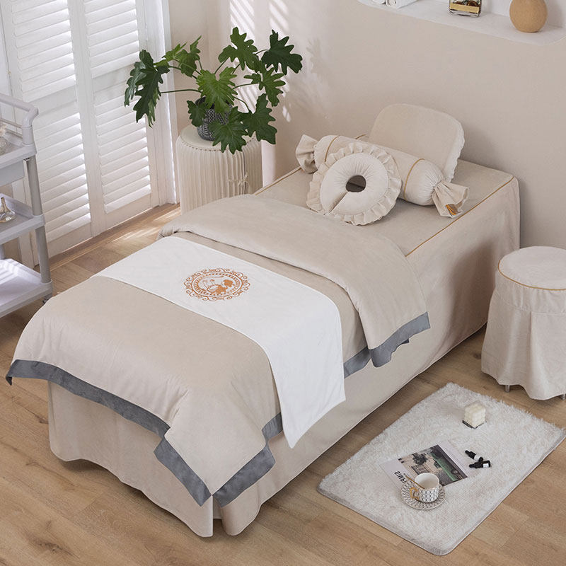 高档院床罩四件秋冬季加厚保暖水晶绒按摩床珊瑚绒,床上用品,床罩,淘宝优惠券,粉丝福利购,淘宝优惠卷