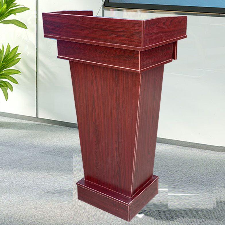 简约演讲发言台迎宾接待主持台会议培训领导报告桌餐厅酒店引导台