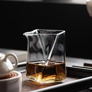 玻璃公道杯耐高温高档分茶器加厚家用简约茶具配件高硼硅茶海茶漏