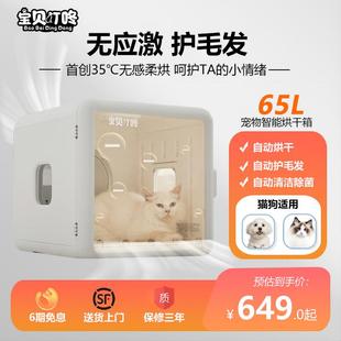 宝贝叮咚 智能宠物烘干箱猫咪狗狗家用全自动烘干机静音恒温