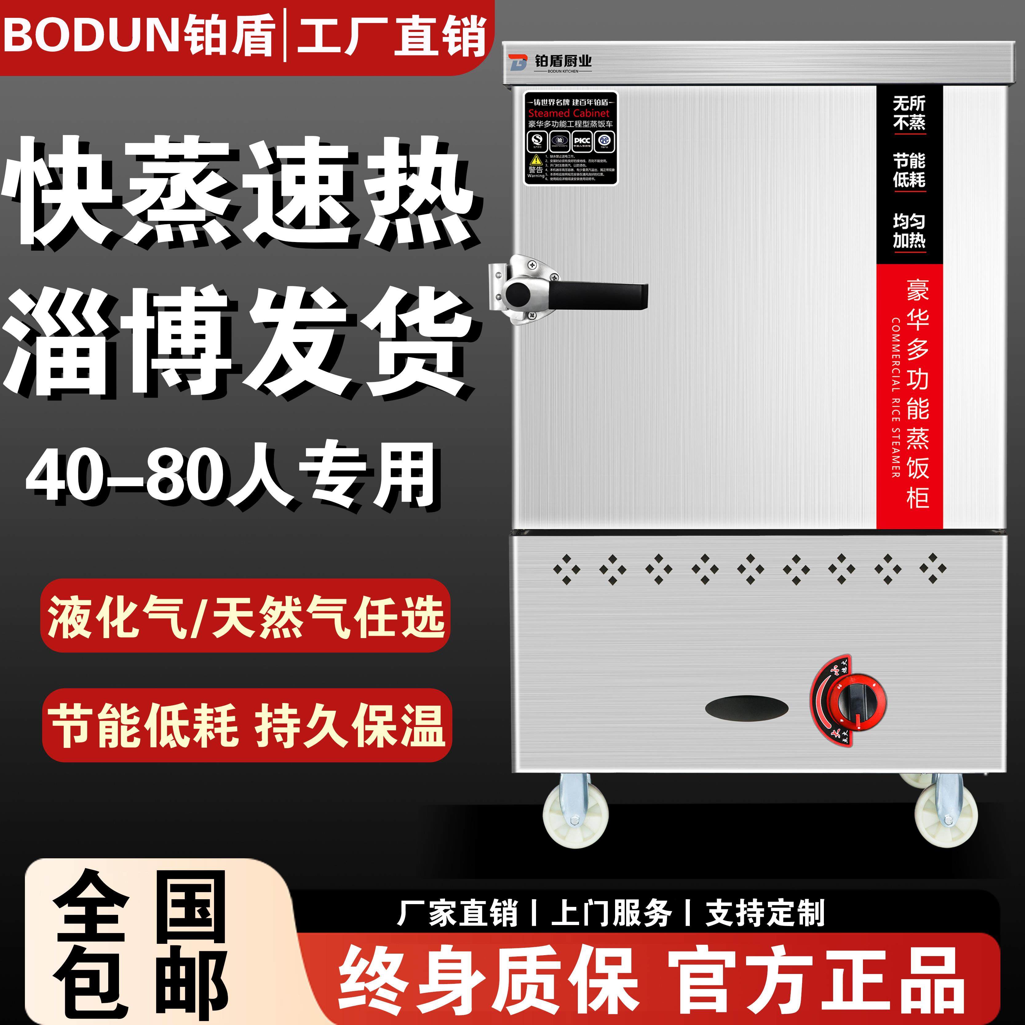 商用电蒸箱蒸饭柜燃气大小型6盘食堂蒸车机自动蒸柜米饭馒头包子