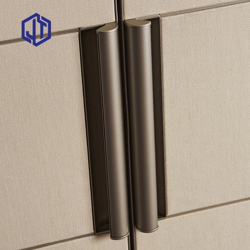 意大利意式风格把手皮革门隐形门吸塑门扣手可贴皮木饰面暗扣拉手