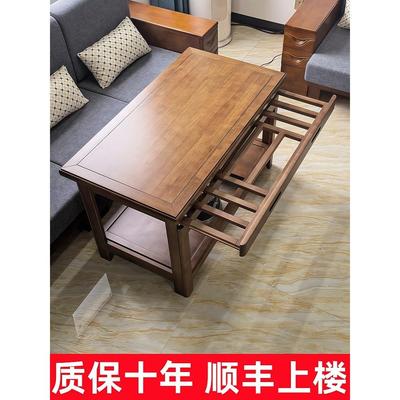 火桌家用可折叠矩形火架简易冬季康桌新型实木加热咖啡桌餐桌