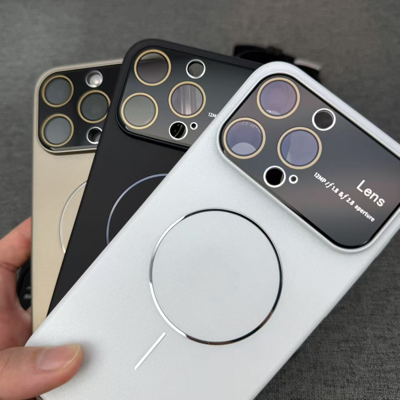 肤感磨砂细圈磁吸适用苹果iPhone16手机壳15promax高级感大视窗14