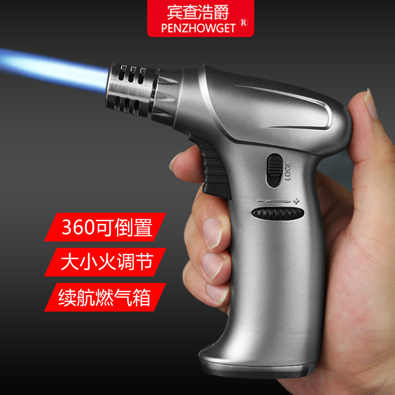 喷火焊枪a雪茄专用点火器艾灸气体防风喷枪烘焙点香火机充气直冲
