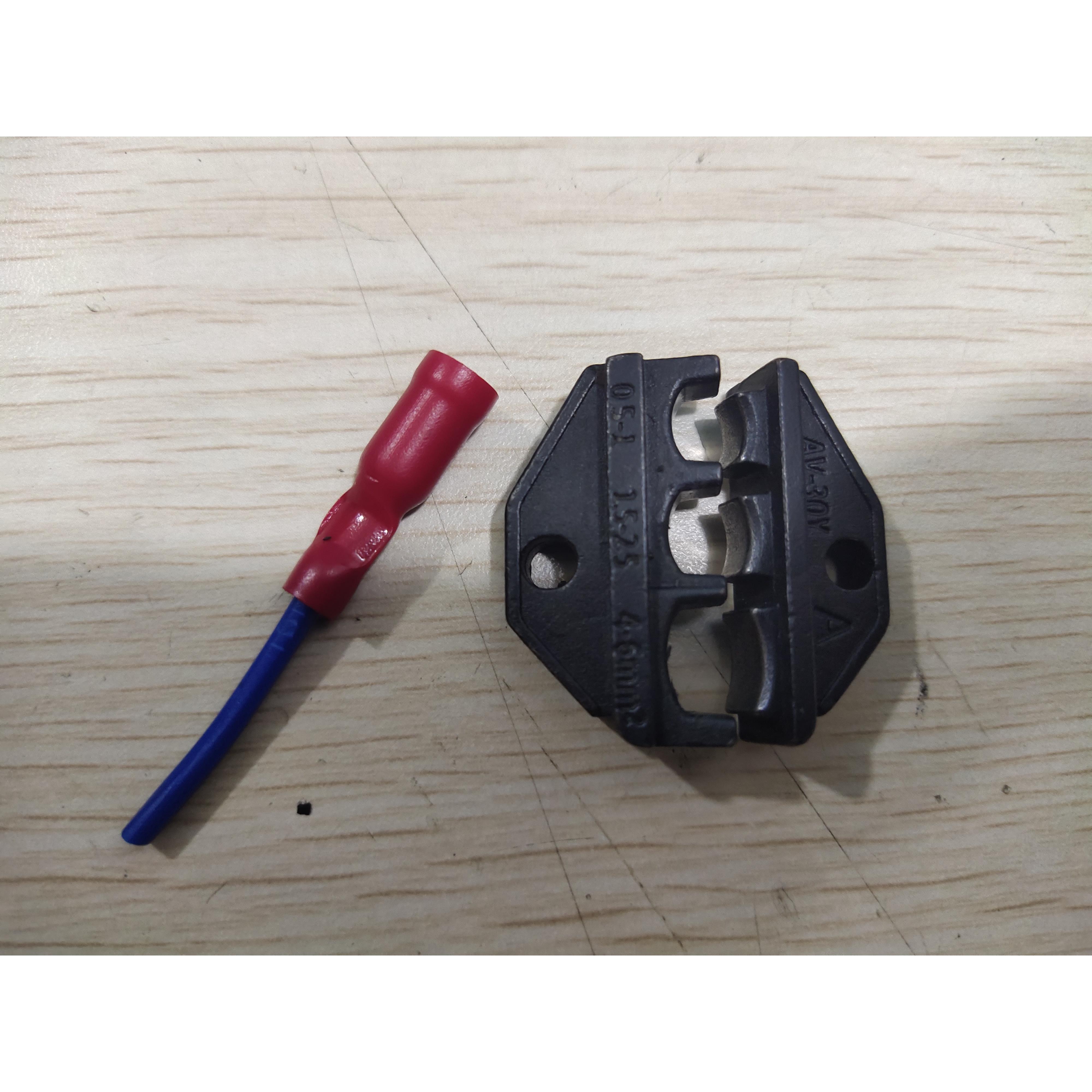 气动端子压接机钳口钳头手动冷压线钳口 压线钳模具