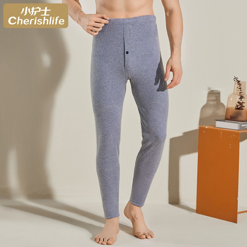 小护士高腰秋裤男加厚膝保