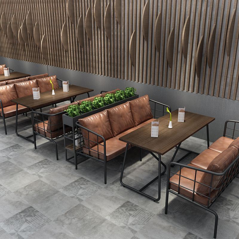 工业风咖啡厅西餐厅奶茶铁艺沙发音乐餐吧酒吧清吧卡座餐桌椅