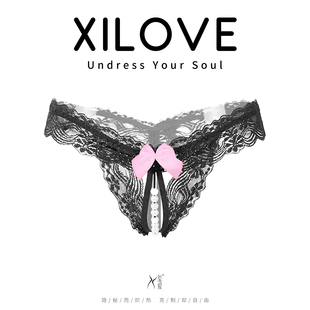 玺爱情趣内裤性感女2026新款床上激情约会战袍成人免脱珍珠丁字裤