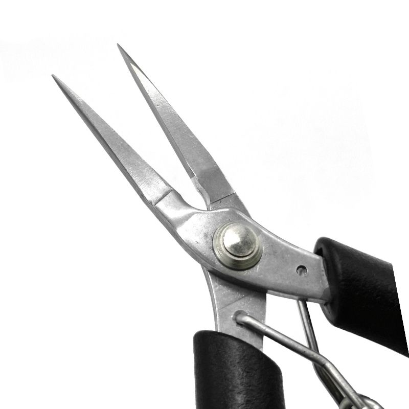 镊嘴钳 加长细尖嘴钳珠宝饰品发簪串珠绕线掐丝工具簪娘手工钳子