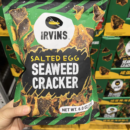 山姆新加坡IRVINS咸蛋黄海苔脆片咸香酥脆表皮酥脆海苔柔韧