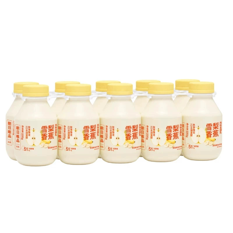 山姆朝日唯品雪梨香蕉风味发酵乳滋润的雪花梨汁与香蕉泥丝滑融合