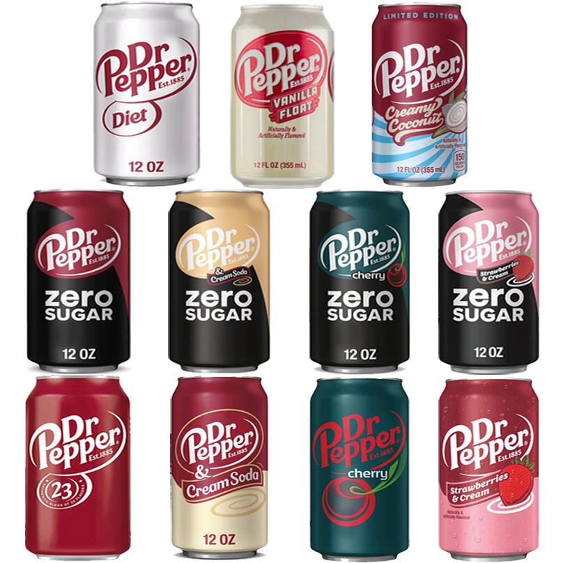 星锑船长Dr Pepper难喝怪味命运石之门胡椒博士碳酸饮料汽水饮料