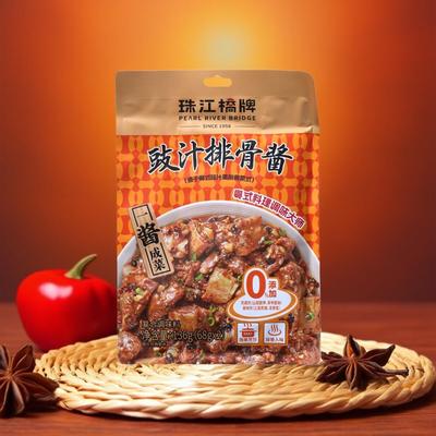 珠江桥牌豉汁排骨酱136g 粤式料理调味料 豉汁排骨酱 增香提鲜