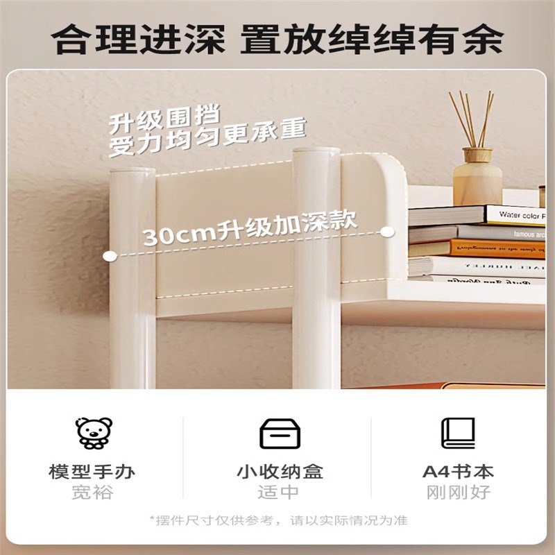 落地置物架多层收纳架子简易书架铁艺客厅储物架展示货架家用书柜