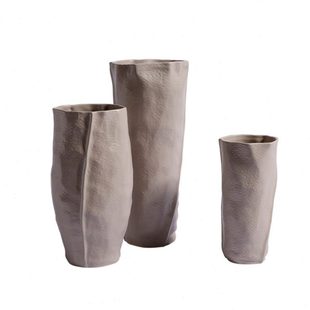 北欧极简软装 饰摆件 样板房花瓶花器陶瓷插花玄关客厅餐桌电视柜装