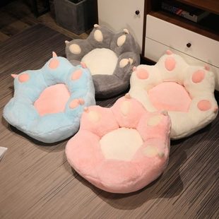 坐墩猫家用屁垫地板垫子卧室上圆地懒人蒲团坐垫飘窗爪榻榻米 日式