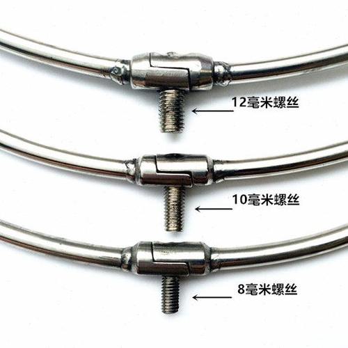 德国进口不锈钢抄网圈抄网头网圈钓鱼抄网头加粗加厚空心捞鱼网圈