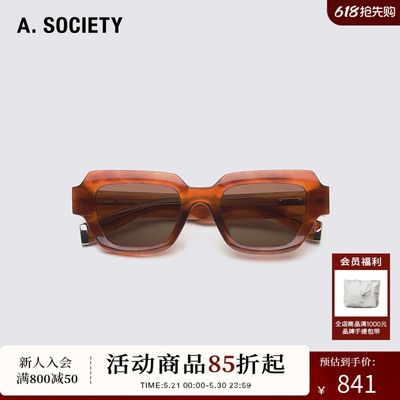 A.SOCIETY Acetate系列大气方框休闲太阳墨镜 EMBER